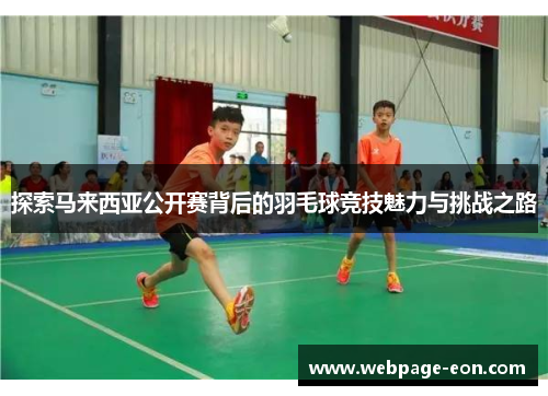 探索马来西亚公开赛背后的羽毛球竞技魅力与挑战之路